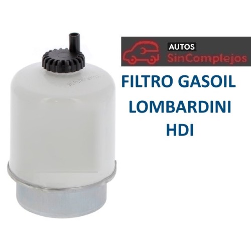 FILTRO DE GASOIL MOTOR LOMBARDINI HDI. NO ORIGINAL.