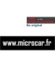 ADHESIVO PEGATINA WWW.MICROCAR.FR. NO ORIGINAL.