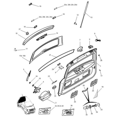 DESPIECE PORTON M.GO1 / M.GO2