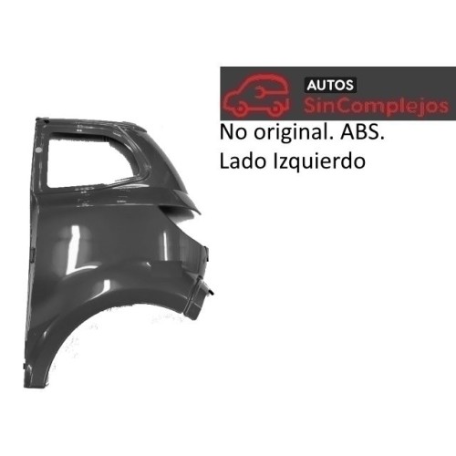 ALETA TRASERA IZQUIERDA CORTA EN ABS. AIXAM EMOTION 2020. NO ORIGINAL