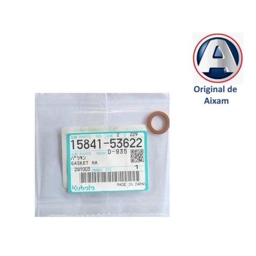 ARANDELA CORTAFUEGOS DE INYECTOR KUBOTA Z402 / Z482. ORIGINAL. 1584153622