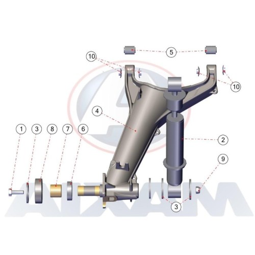 DESPIECE TREN TRASERO AIXAM CITY 2020
