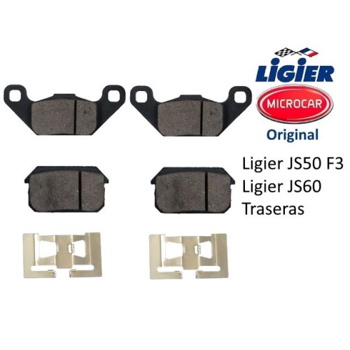 PASTILLAS DE FRENOS TRASERAS LIGIER JS50 F3 / JS60