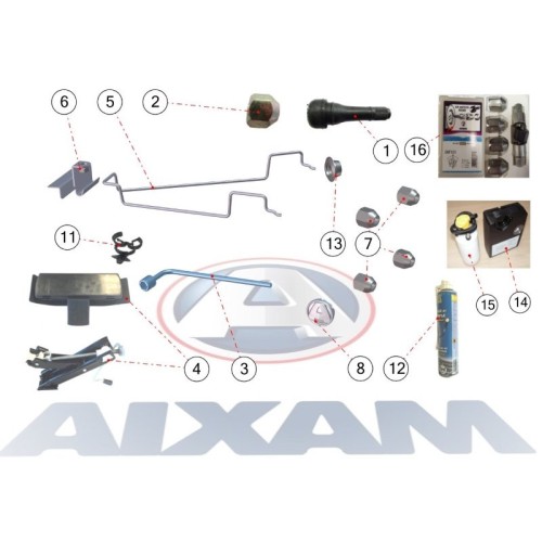 DESPIECE ACCESORIOS DE RUEDA