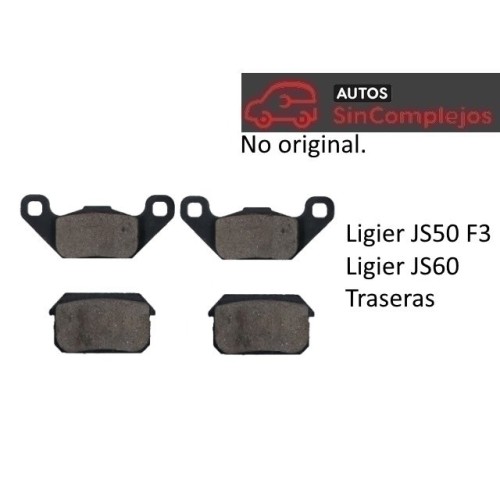 PASTILLAS DE FRENOS TRASERAS LIGIER JS50 F3 / JS60. NO ORIGINAL