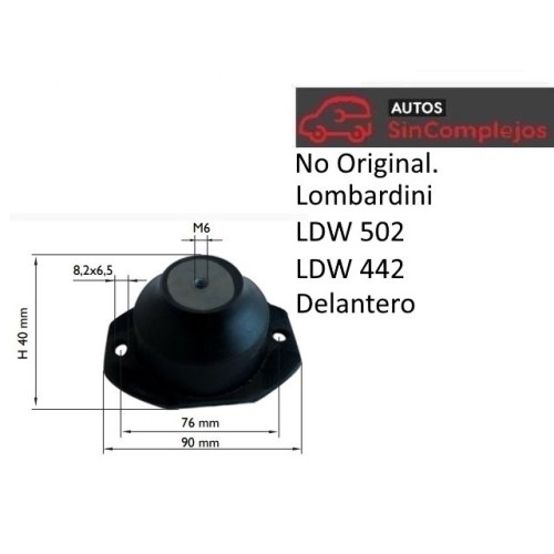 SILENT BLOC DELANTERO DE MOTOR LIGIER / MICROCAR. 1009327. NO ORIGINAL .