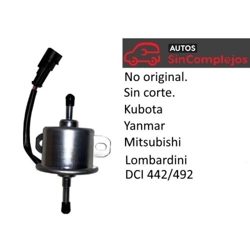 BOMBA DE GASOIL ELÉCTRICA. NO ORIGINAL. SIN CORTE.