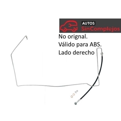 LATIGUILLO DE FRENO DELANTERO DERECHO. AIXAM 2016/20. 621BF019. NO ORIGINAL. ABS