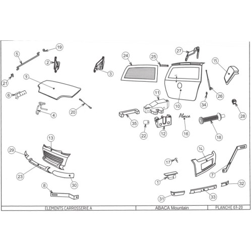 DESPIECE JDM ABACA MOUNTAIN