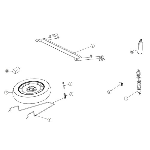DESPIECE ROXSY EJE TRASERO