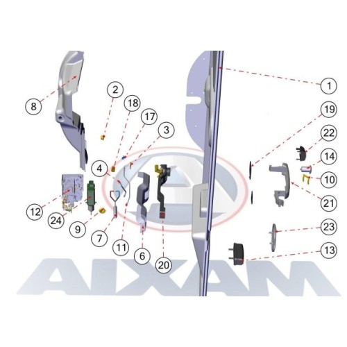 DESPIECE PUERTA DTRUCK 2018