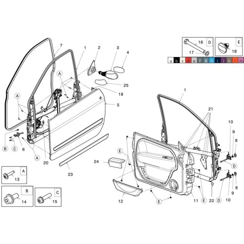 DESPIECE PUERTA MICROCAR M.GO / DUE