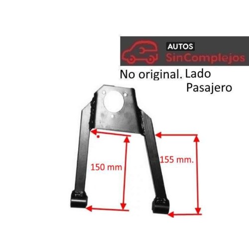 TRIANGULO DE SUSPENSION DELANTERO DERECHO BELLIER CAMION/BLX. NO ORIGINAL.