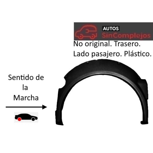 EXTENSION ALETA TRASERA DERECHA EN PLÁSTICO ABS