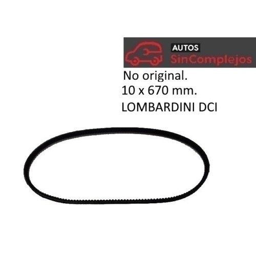 CORREA DE  ALTERNADOR LOMBARDINI DCI. NO ORIGINAL . 1010375