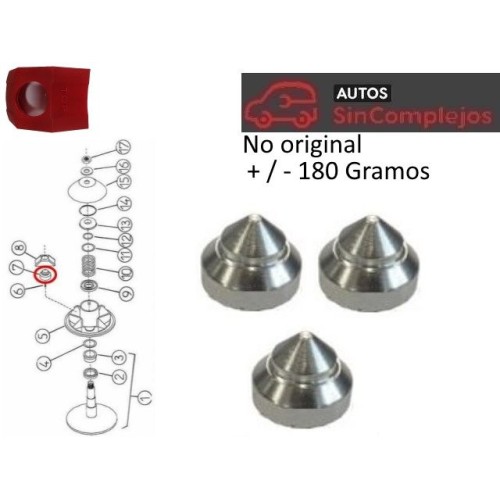 +/- 180 GRAMOS CONTRAPESAS MASA CENTRÍFUGA VARIADOR MOTOR
