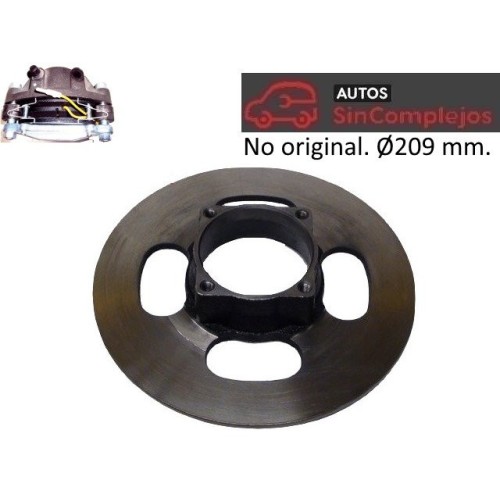 DISCO DE FRENO DELANTERO 209 mm. H35 mm.