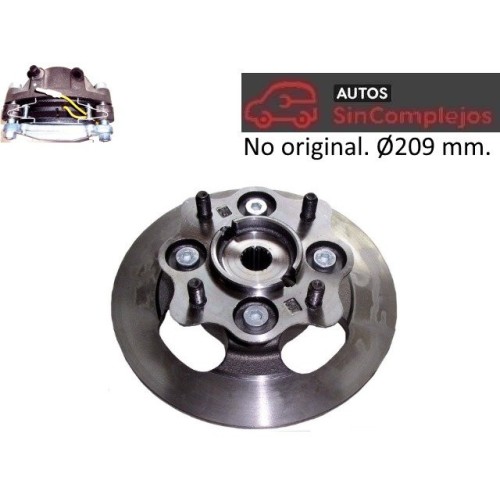 DISCO DE FRENO CON BUJE DELANTERO BAROODER / CH26. Ø 210 mm.