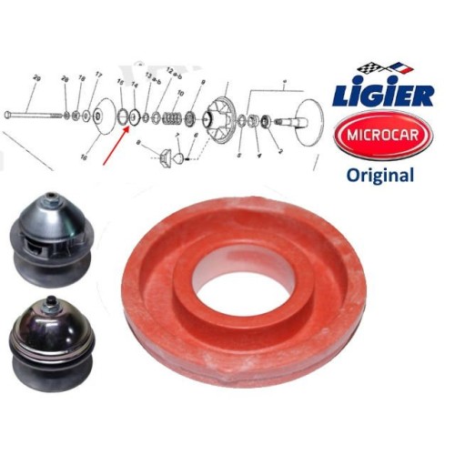 CASQUILLO DE TEFLON SUPERIOR VARIADOR DE MOTOR MODERNO