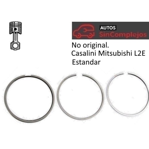 JUEGO DE SEGMENTOS MITSUBISHI L2C 638 CM3. F0098000023. NO ORIGINAL