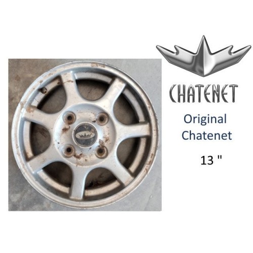 LLANTA DE ALUMINIO CHATENET MEDIA / STELLA  13". ORIGINAL