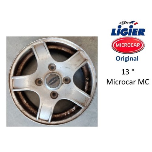 LLANTA DE ALUMINIO MICROCAR MC 13". ORIGINAL