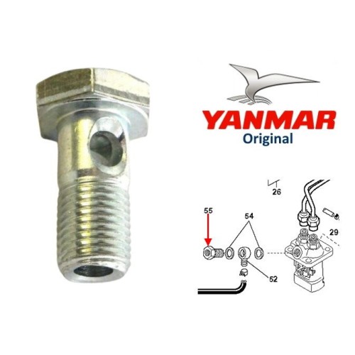 TORNILLO RACORD YANMAR. ORIGINAL. 1004961