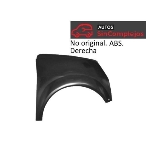 ALETA DELANTERA DERECHA EN PLÁSTICO ABS