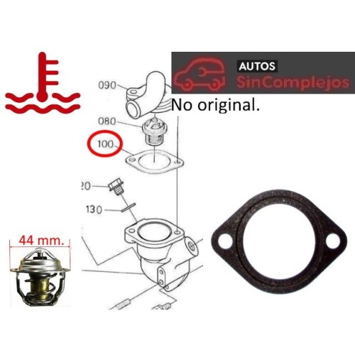 JUNTA DE TERMOSTATO DE MOTOR KUBOTA. NO ORIGINAL.1622173270