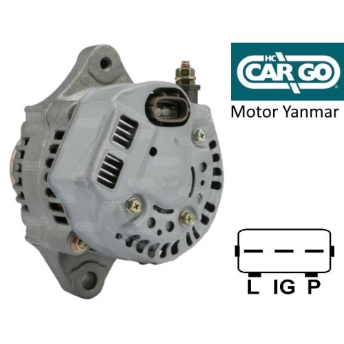 ALTERNADOR MOTOR YANMAR. CARGO. MC / M.GO1 / CH26