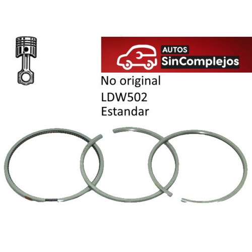 JUEGO DE SEGMENTOS LOMBARDINI LDW502. ESTANDAR . NO ORIGINAL.