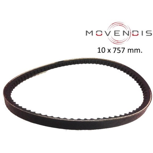 CORREA DE VENTILADOR O ALTERNADOR 10 x 757 mm. MOVENDIS