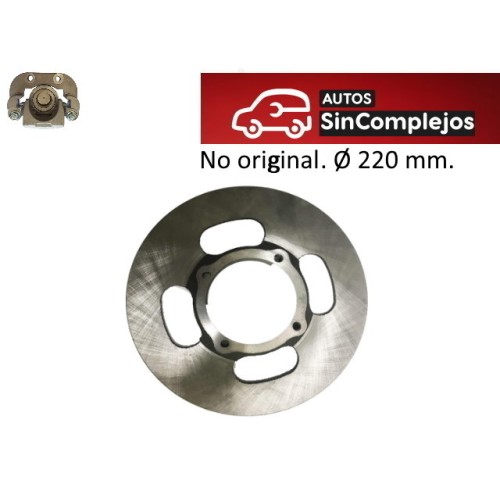 DISCO DE FRENO DELANTERO AIXAM Ø220 MM. NO ORIGINAL. 6AR028