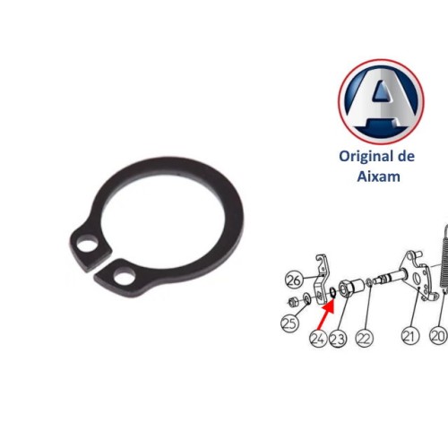 CIRCLIP O ANILLO DE SEGURIDAD DE CAJA CAMBIO COMEX 3AC34. ORIGINAL