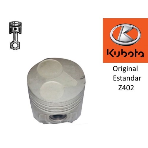 PISTÓN SIN SEGMENTOS ESTANDAR. MOTOR KUBOTA Z402. ORIGINAL.