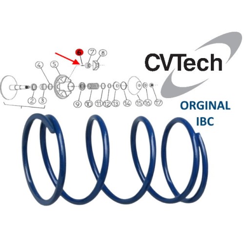 MUELLE DE PESA DE VARIADOR DE MOTOR PRIMERA VERSION. 0111588 / 3FP6