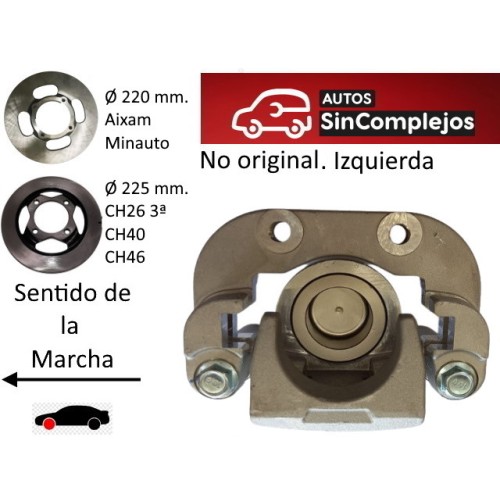 PINZA DE FRENO DELANTERA IZQUIERDA AIXAM / CHATENET / BELLIER . NO ORIGINAL.