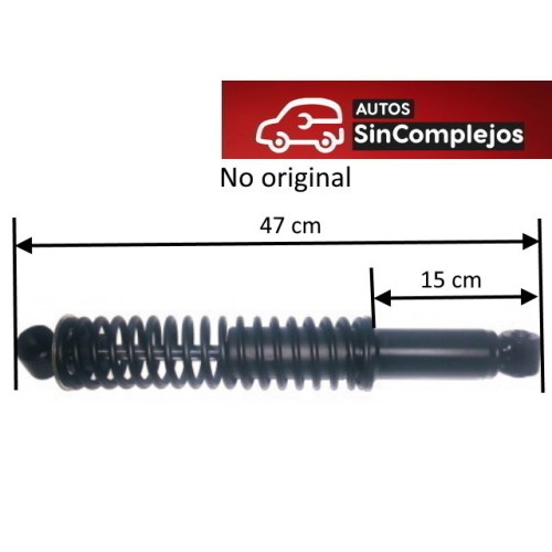 AMORTIGUADOR DE SUSPENSION TRASERO M.GO3 / DUE. NO ORIGINAL. 1505146 / 1404984
