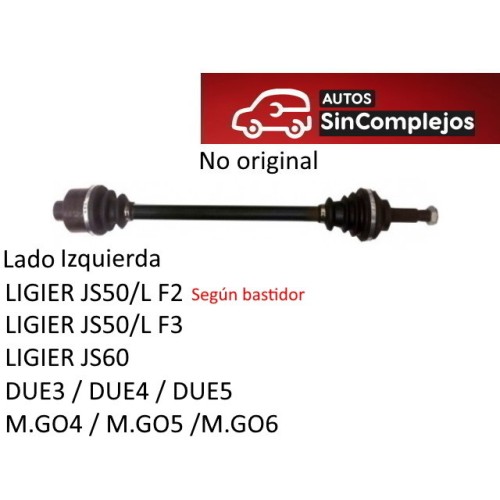 TRANSMISION IZQUIERDA LIGER / DUÉ / M.GO. 1411610. NO ORIGINAL