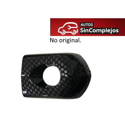 TAPA IZQUIERDA DE MANETA EXTERIOR NEGRA AIXAM. NO ORIGINAL. 7AP113