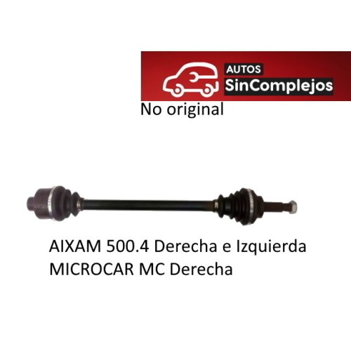 TRANSMISIÓN AIXAM 500.4. MICROCAR MC DERECHA. NO ORIGINAL.