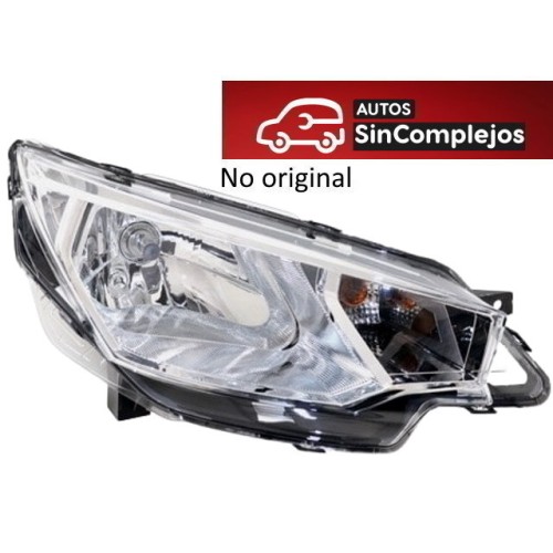 FARO DELANTERO DERECHO AIXAM 2020. FONDO METAL. NO ORIGINAL . 800BL004