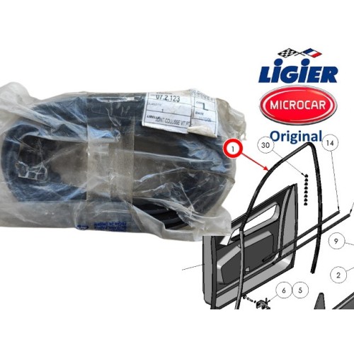 GOMA DE CONTORNO DE PUERTA LIGIER. ORIGINAL. 0072123