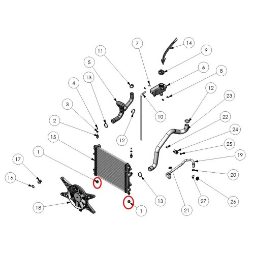 SILENT BLOC DE RADIADOR MOTOR