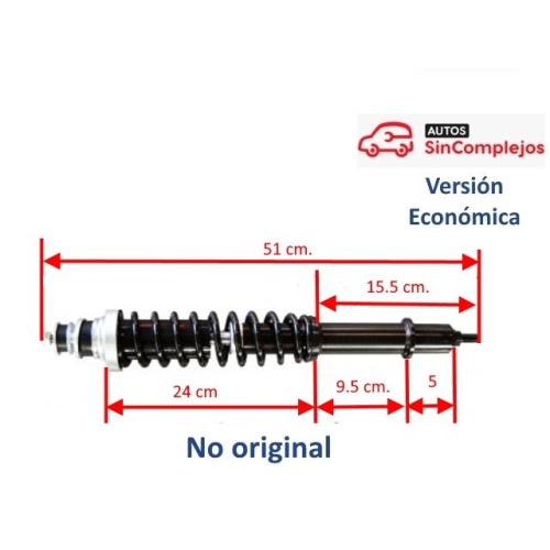 AMORTIGUADOR DELANTERO MEGA 2ª. 4L009. NO ORIGINAL.