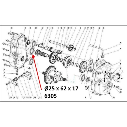 Dimensiones Ø25 x 62 x 17 mm.